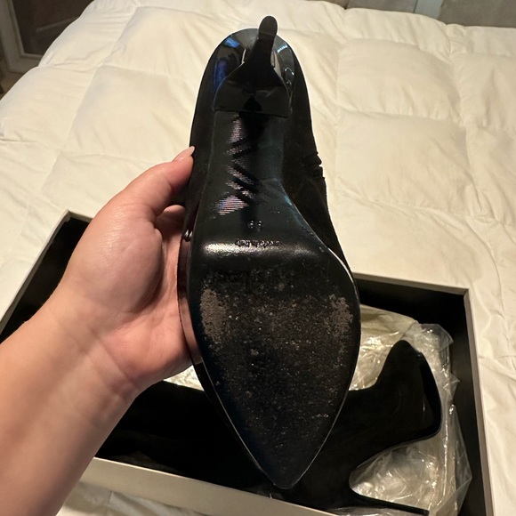 BURBERRY thigh high suede black boots - Picture 11 of 12